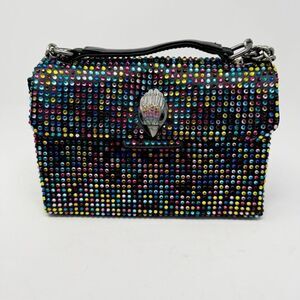 KURT GEIGER | The Kensington Rhinestoned Multicolor Two Way Bag Crystal Eagle